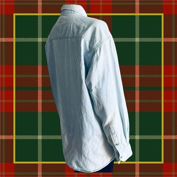 Vintage Winter Themed Embroidered Denim Shirt - Picture 4 of 7